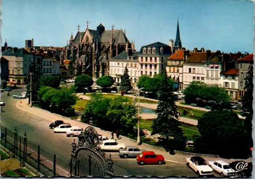 8222 - Frankreich - Troyes , Jardins de la Préfecture vers l'Eglise Saint Urbain - nicht gelaufen
