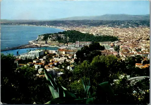 8229 - Frankreich - Cote d' Azur , Nice , Vue générale - gelaufen 1966