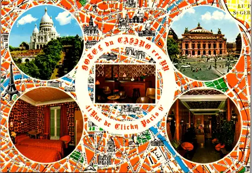 8239 - Frankreich - Paris , Mehrbildkarte