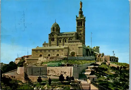 8244 - Frankreich - Marseille , Basilique Notre Dame de la Garde - gelaufen 1972