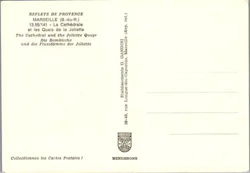 8246 - Frankreich - Marseille , Provence , La Cathédrale et les Quais de la Joliette - nicht gelaufen