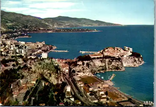 8296 - Monaco - Principaute de Monaco , Cote d' Azur , Vue panoramique , Au loin , le Cap Martin et I' Italie - nicht gelaufen