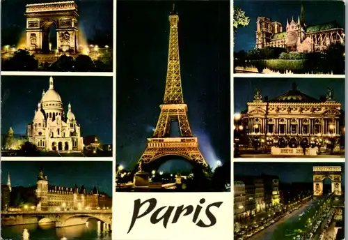 8298 - Frankreich - Paris , Mehrbildkarte - gelaufen 1975