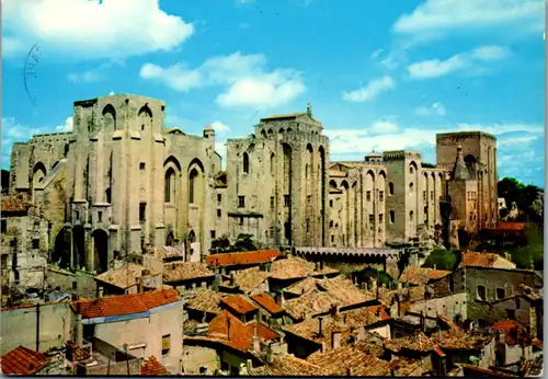 8305 - Frankreich - Avignon , Le Palais des Papes , Facade Est - gelaufen 1974