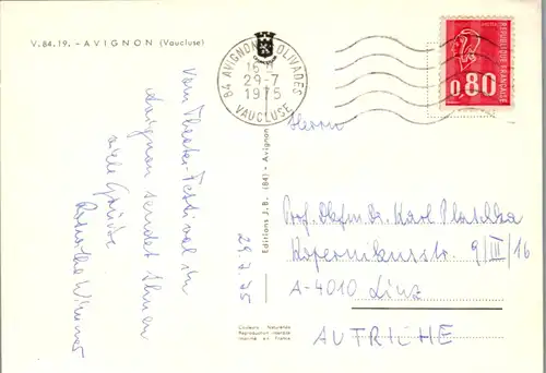 8306 - Frankreich - Avignon , Mehrbildkarte - gelaufen 1975