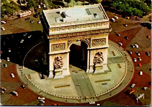 8318 - Frankreich - Paris , L' Arc de Triomphe Place Charles de Gaulle , L' Etoile - gelaufen 1977