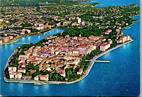 8339 - Kroatien - Zadar , Panorama - gelaufen 1977