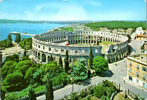 8344 - Kroatien - Pula , Arena - gelaufen 1987