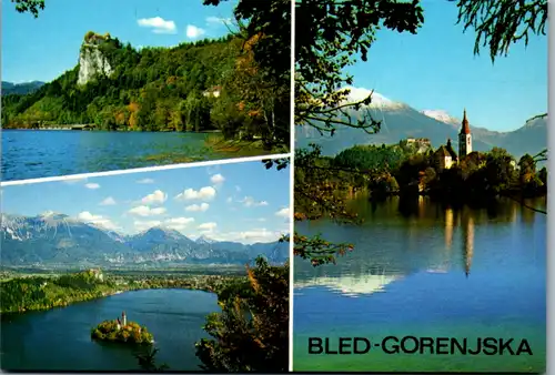 8349 - Slowenien - Bled , Gorenjska , Mehrbildkarte - nicht gelaufen