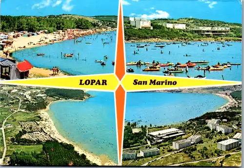 8354 - Kroatien - Rab , San Marino , Lopar - gelaufen 1982