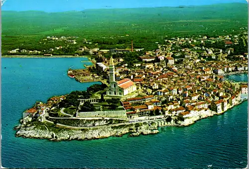 8359 - Kroatien - Rovinj , Panorama - gelaufen