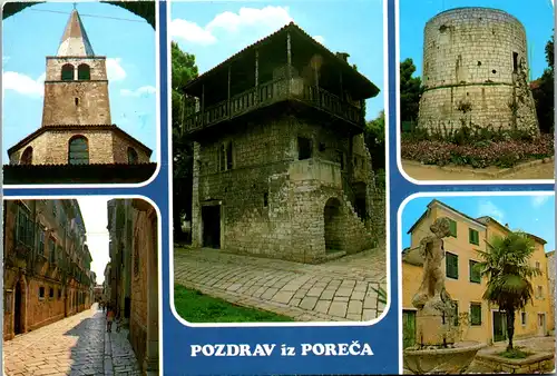 8365 - Kroatien - Porec , Mehrbildkarte - gelaufen 1987