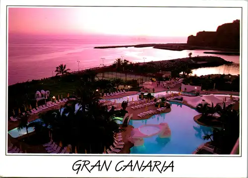 8381 - Spanien - Gran Canaria , Abenddämmerung - gelaufen 1991