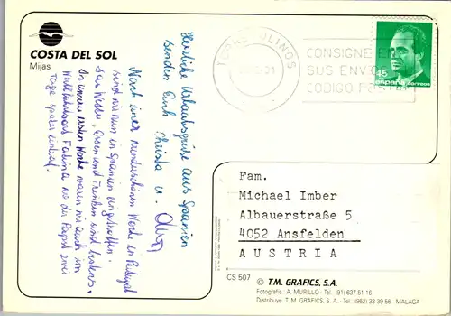 8383 - Spanien - Mijas , Costa del Sol - gelaufen 1991