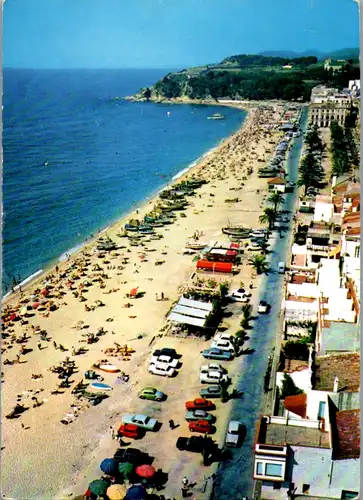 8389 - Spanien - Lloret de Mar , Costa Brava , Playa , Strand - gelaufen
