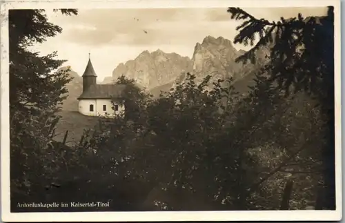 8403 - Tirol - Kaisertal , Antoniuskapelle - gelaufen 1937