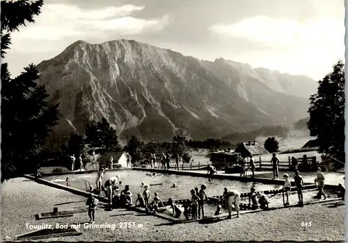 8404 - Steiermark - Tauplitz , Bad mit Grimming , Freibad , Schwimmbad - gelaufen 1975