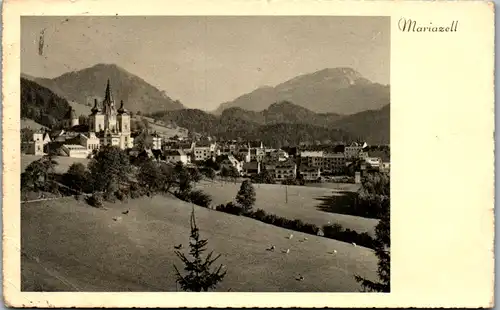 8429 - Steiermark - Mariazell Panorama - gelaufen 1934