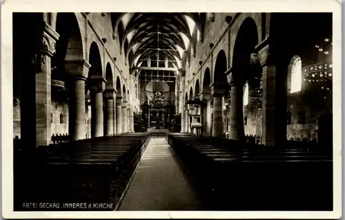 8430 - Steiermark - Seckau , Abtei Seckau , Inneres der Kirche - gelaufen 1932