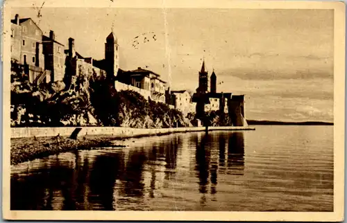 8445 - Kroatien - Rab , Panorama - gelaufen 1937