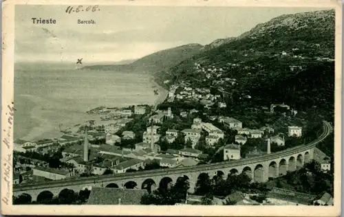 8450 - Italien - Trieste , Triest , Barcola - gelaufen 1908