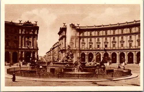 8516 - Italien - Roma , Piazza Esedra , Fontana delle Naiadi - nicht gelaufen