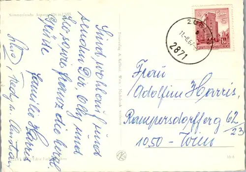 8530 - Niederösterreich - Aspang , Panorama - gelaufen 1967