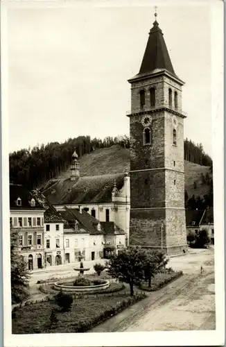 8541 - Steiermark - Judenburg , Ansicht Kirche , Platz - gelaufen 1934