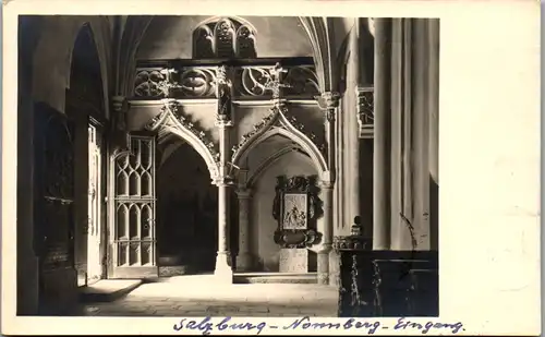 8552 - Salzburg - Nonnberg Eingang - gelaufen 1943