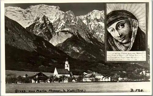 8562 - Tirol - Maria Absam bei Hall , Panorama - gelaufen 1935