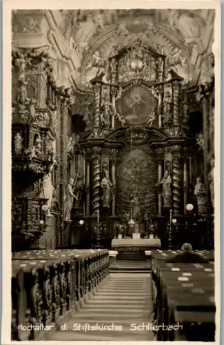 8565 - Oberösterreich - Schlierbach , Hochaltar der Stiftskirche - gelaufen 1927