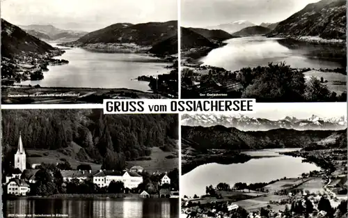 8600 - Kärnten - Ossiachersee , Annenheim , Sattendorf , Ossiach , Mehrbildkarte - gelaufen