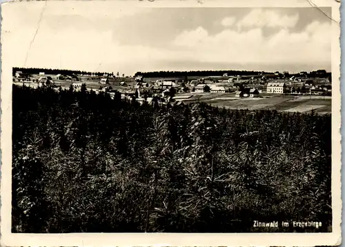 8614 - Deutschland - Zinnwald Georgenfeld , Erzgebirge , Panorama - gelaufen 1940