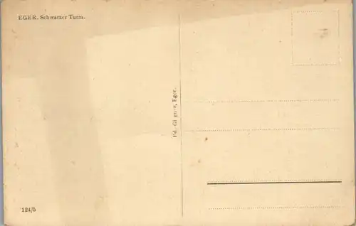 8615 - Tschechische Republik - Eger , Schwarzer Turm - nicht gelaufen