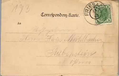 8616 - Kärnten - Friesach , Petersburg - gelaufen 1903