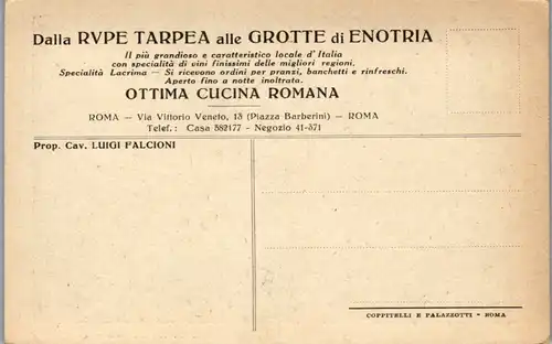 8632 - Italien - Roma , Rom , Dalla Rupe Parpea alle Grotte di Enotria - nicht gelaufen