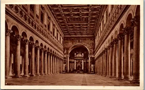 8638 - Italien - Roma , Rom , Basilica di S. Paolo fuori le mura , interno - nicht gelaufen