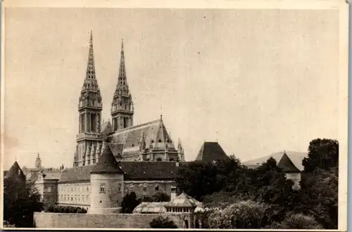 8661 - Kroatien - Zagreb , Nadbiskupija , Kathedrala - nicht gelaufen