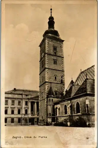 8662 - Kroatien - Zagreb , Crkva Sv. Marka - nicht gelaufen