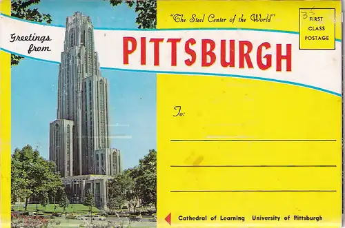 8666 - USA - Pittsburgh , Leporello  - nicht gelaufen