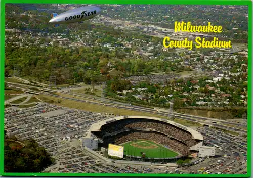 8667 - USA - Wisconsin , Milwaukee County Stadium , Brewers , Green Bay Packers - gelaufen 1982