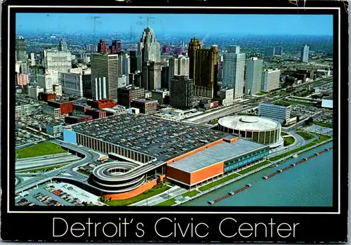 8673 - USA - Michigan , Detroid , Civic Center - gelaufen 1987