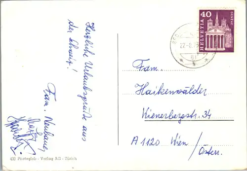 8681 - Schweiz - Vierwaldstättersee , Luzern , Vitznau , Weggis , Corsau , Mehrbildkarte - gelaufen 1975