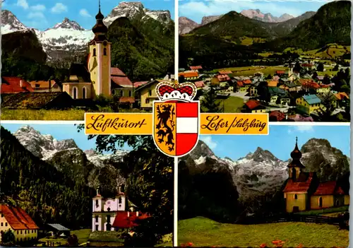 8693 - Salzburg - Lofer , Maria Kirchental , Kirchlein in der Au , Lofer Steinberge - gelaufen 1974