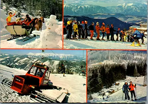 8696 - Niederösterreich - Semmering , Pistenraupe , Wintersport , Mehrbildkarte - nicht gelaufen