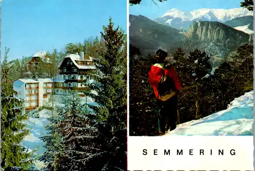 8697 - Niederösterreich - Semmering , Pension Alpenheim , Mehrbildkarte - nicht gelaufen