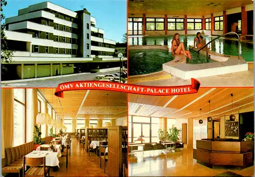 8709 - Niederösterreich - Semmering , ÖMV Palace Hotel , Hallenbad , Speisesaal , Urlaubshaus - gelaufen 1987