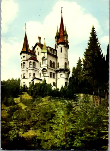 8712 - Niederösterreich - Semmering , Pension Silbererschlössl - gelaufen 1965