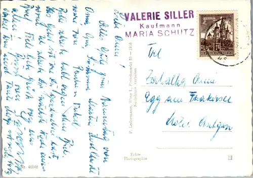 8714 - Niederösterreich - Maria Schutz am Semmering , Klamm , Fatima Altar , Kircheninneres , Mehrbildkarte - gelaufen 1958