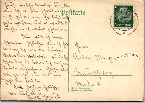 8735 - Deutschland - Postkarte , Freital - gelaufen 1941